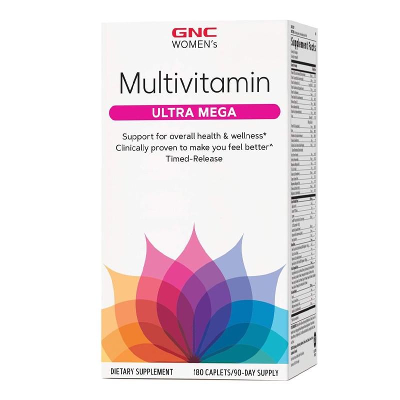 Комплекс мультивитаминов для женщин GNC Women’s Ultra Mega Multivitamin 180 капс. (19295-01)