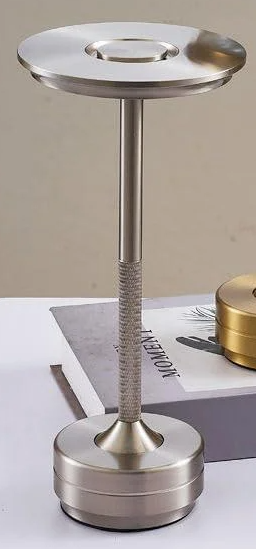 Лампа настольная светодиодная беспроводная сенсорное управление регулировка яркости Серебряный (NL11S)