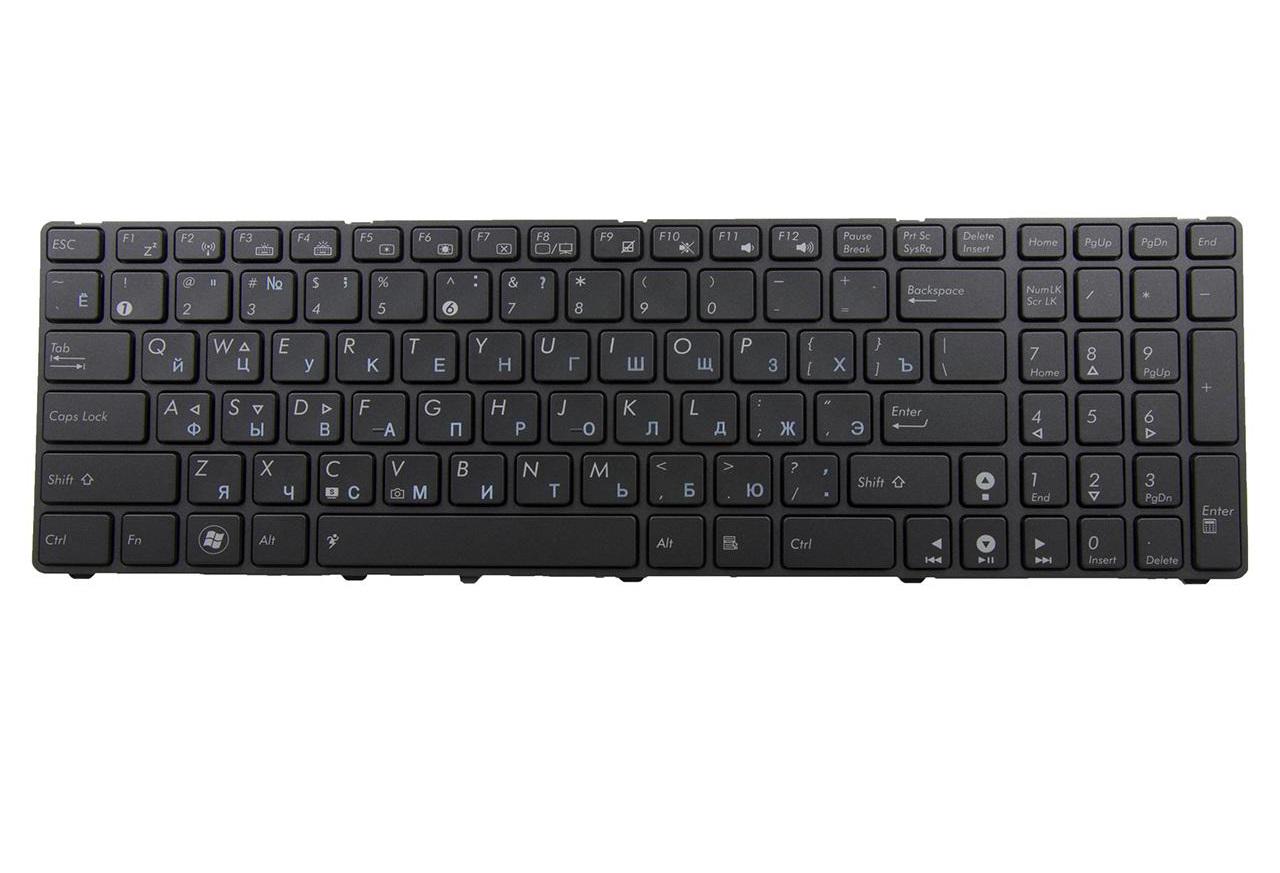 Клавиатура для ноутбука Asus K52 K52Ju с подсветкой клавиш матовая (04GNV32KRU00)