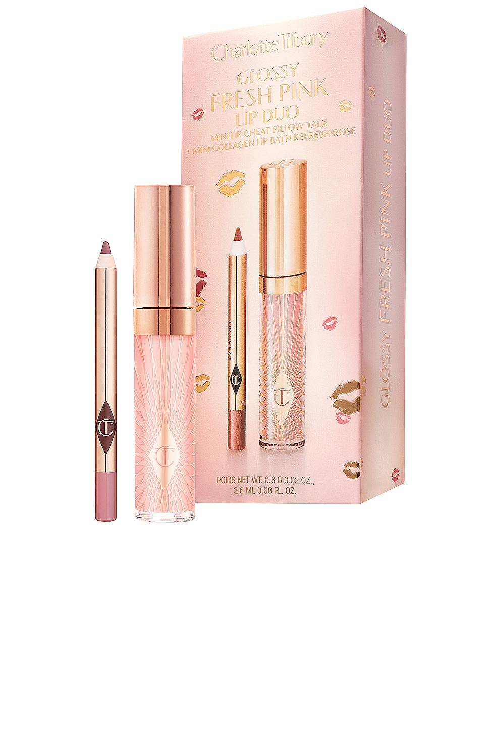 Набір для губ Charlotte Tilbury Mini Glossy Pink lip gloss +lip liner Set Fresh Pink Набір для губ Charlotte Tilbury Mini Glossy Pink lip gloss +lip liner Set Fresh Pink