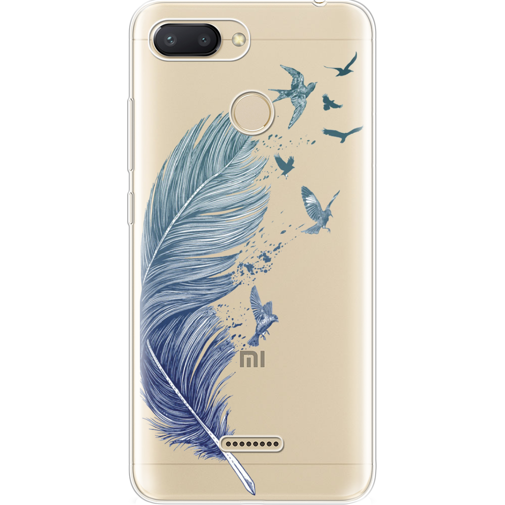 Чехол Boxface Xiaomi Redmi 6 Feather Прозрачный силикон (34858-cc38-34858)