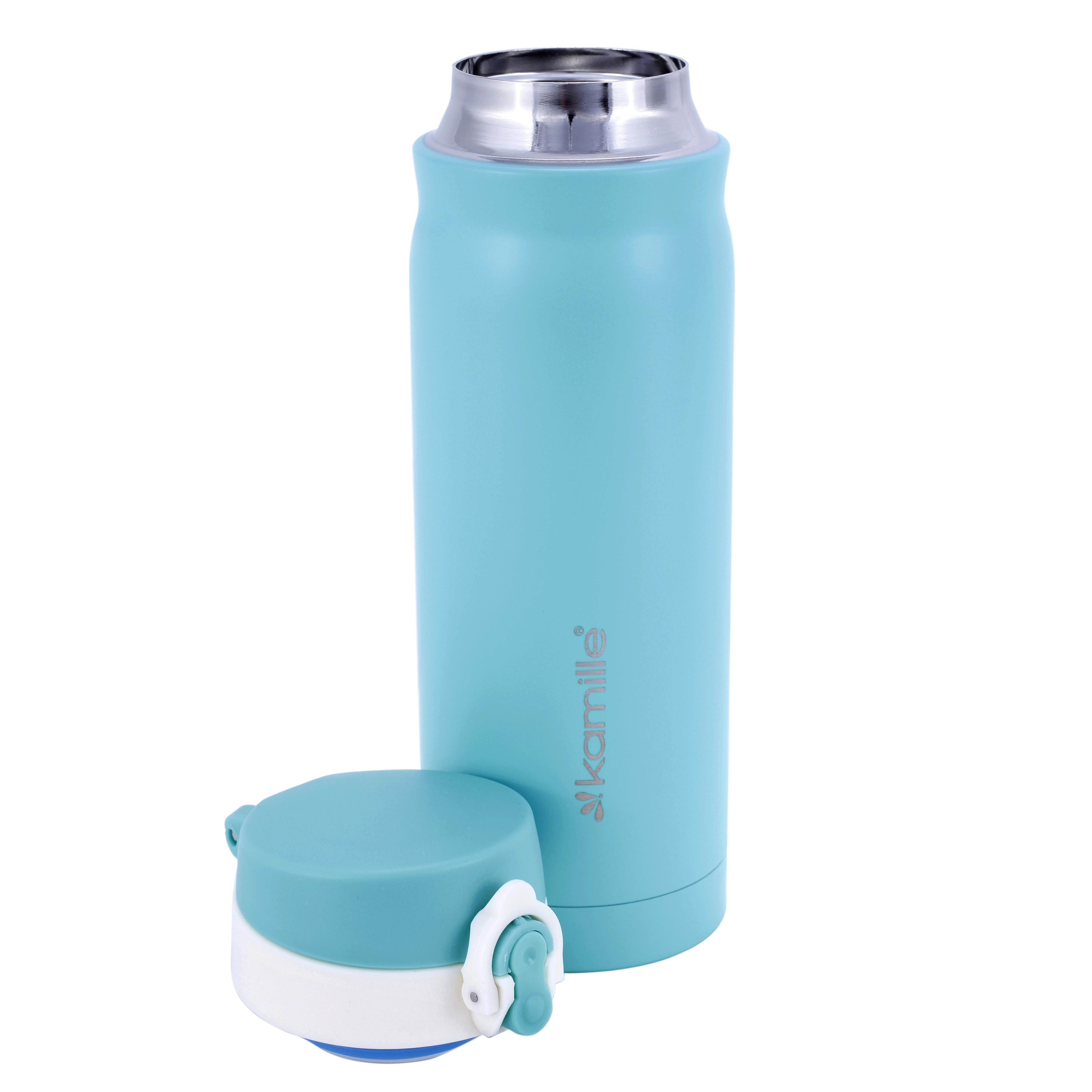 Термобутылка Kamille из нержавеющей стали 360 мл Бирюзовый (14885476) - фото 4