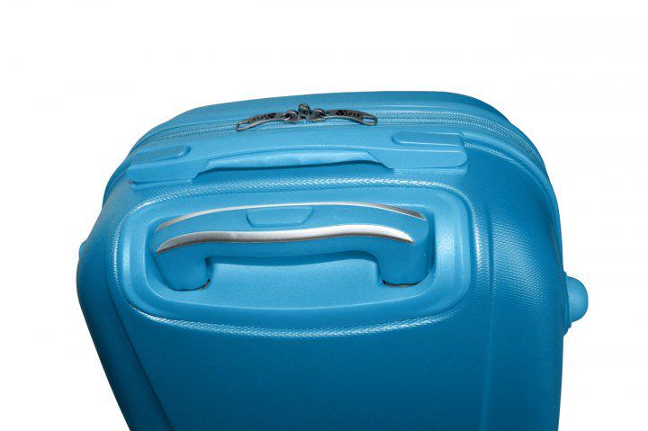 Чемодан пластиковый Fly 310 M средний на 4 колесах Голубой (CEKRBFL310MS4GOL) - фото 8