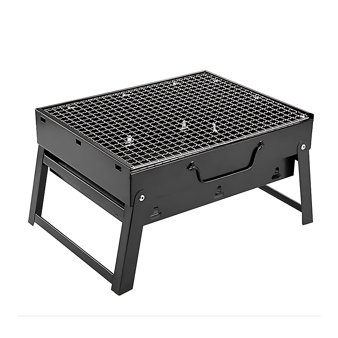 Мангал-чемодан раскладной переносной Черный (3196928156)
