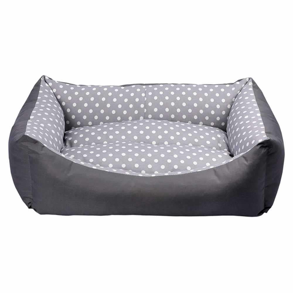Лежак для животных Tarte прямоугольный 95х70х22 см XL Черный/Серый (VR04/0496)