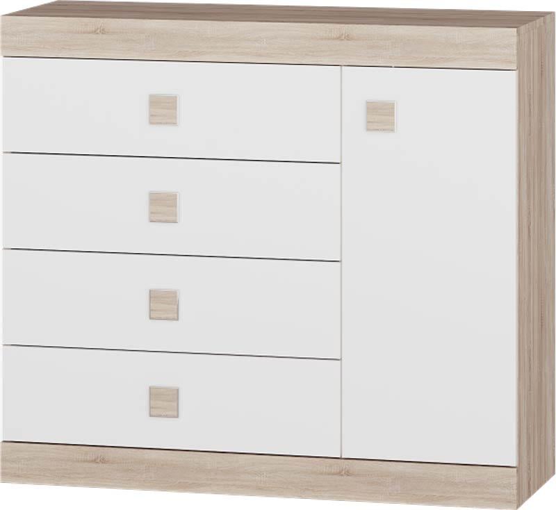Комод для вещей Эверест Соната 5 Сонома/Белый (Son-1)