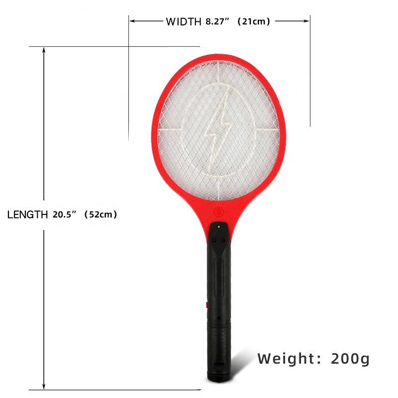 Електрична мухобійка Rechargeable Mosquito-hitting Swatter Червоний - фото 4