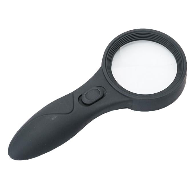 Лупа ручна TH 600559 з LED та UV підсвіткою Чорний (31152905) Лупа ручна TH 600559 з LED та UV підсвіткою Чорний (31152905)