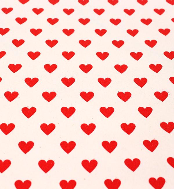 Подарунковий папір для пакування Червоні серця 8 мx70 см (10787)
