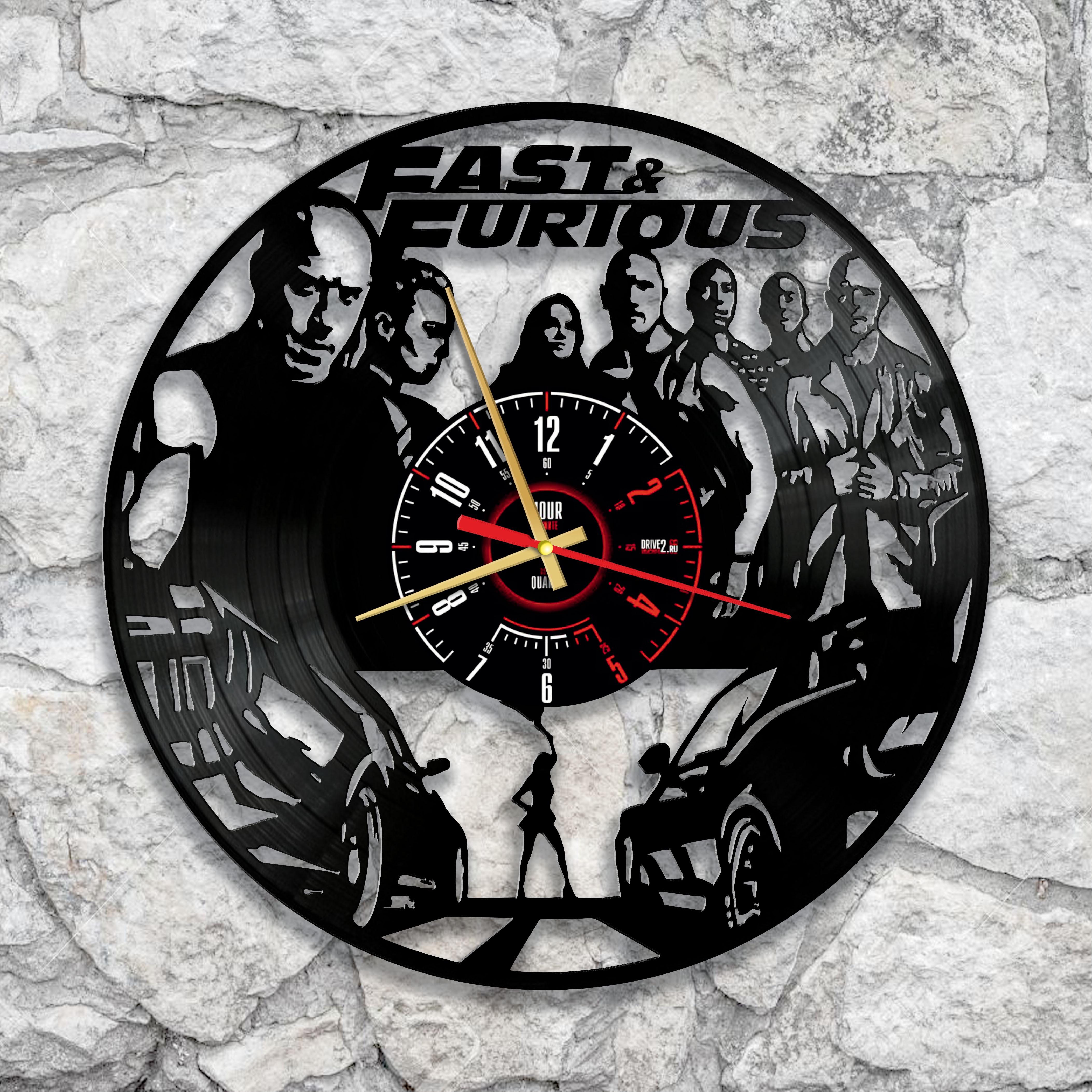 Часы настенные Форсаж 3390 из виниловой пластинки