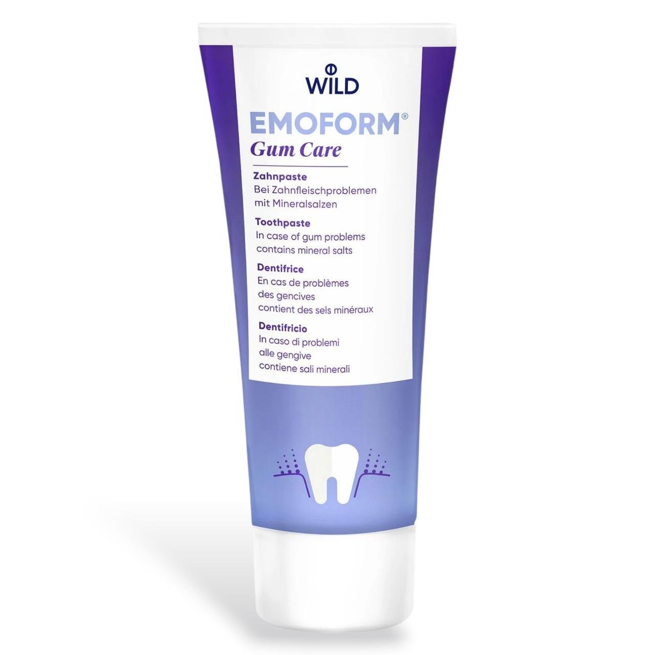 Зубная паста Dr. Wild Emoform Gum Care уход за деснами с минеральными солями 75 мл