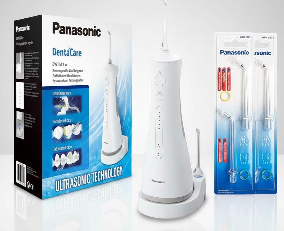 Іригатор Panasonic EW-1511W-520-AS4 з 6 насадками Іригатор Panasonic EW-1511W-520-AS4 з 6 насадками