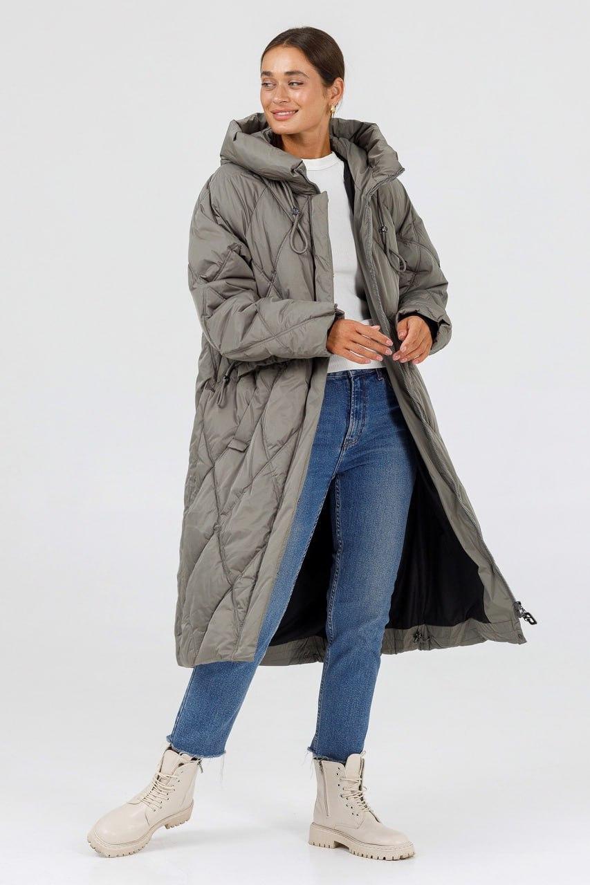 Пуховик женский батал Mishele р. 56 Фисташковый (30342d\56) - фото 2