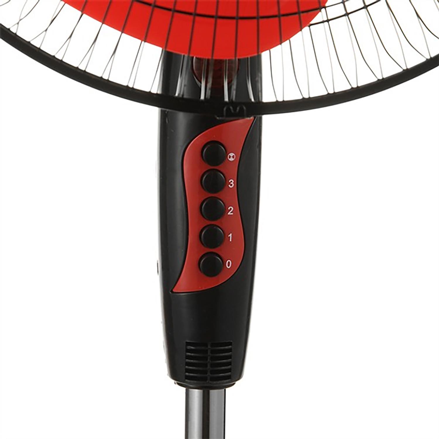 Вентилятор підлоговий ViLgrand VF400 осьовий трилопатевий Red (26645430) - фото 4 Вентилятор підлоговий ViLgrand VF400 осьовий трилопатевий Red (26645430) - фото 4