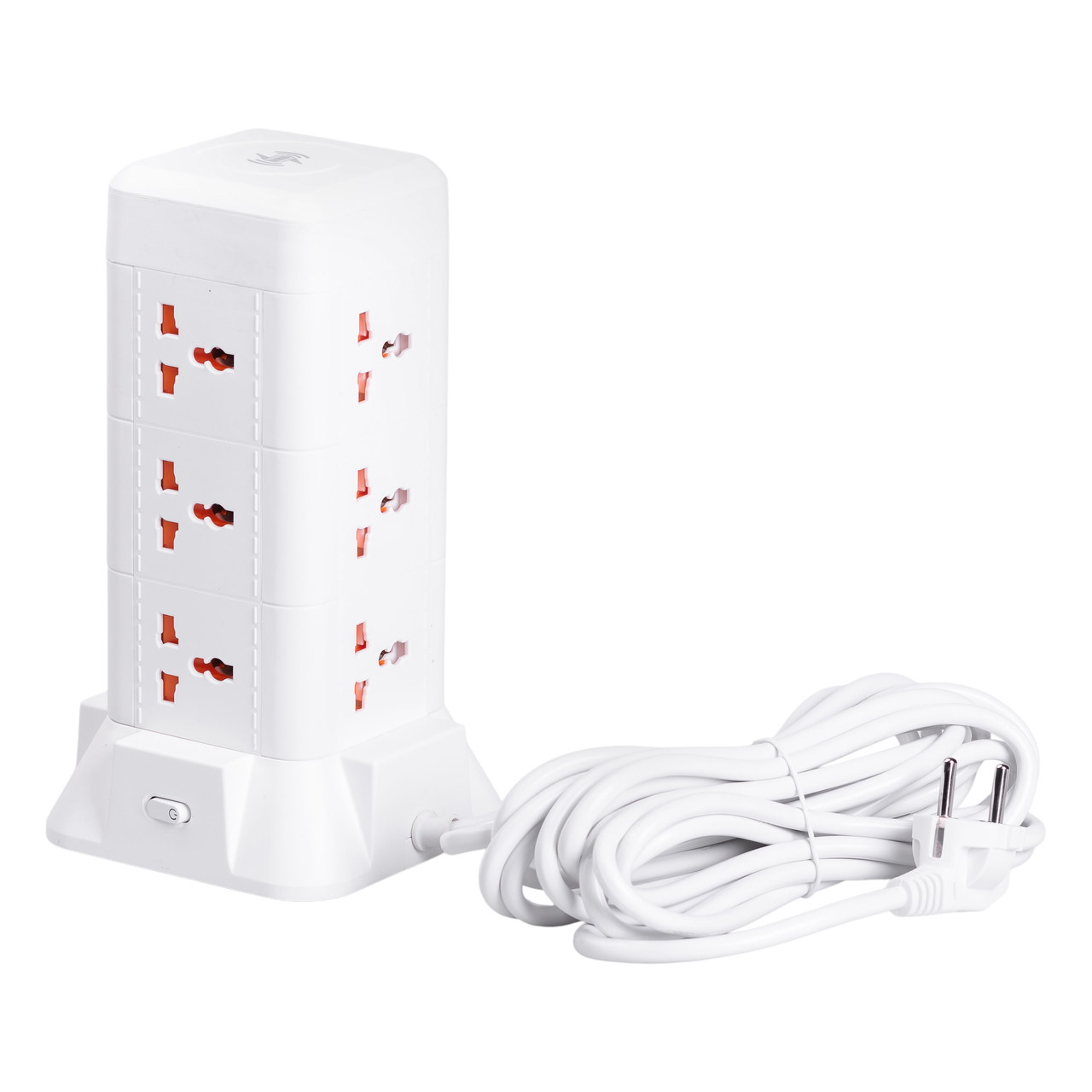 Фільтр мережевий 4,8 м з лампою на 9 універсальних розеток з 2 USB 1 Type-C (A-034371)