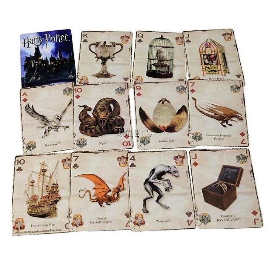 Карты игральные Harry Potter Гарри Поттер Замок Хогвартс бревно 54 шт. - фото 5
