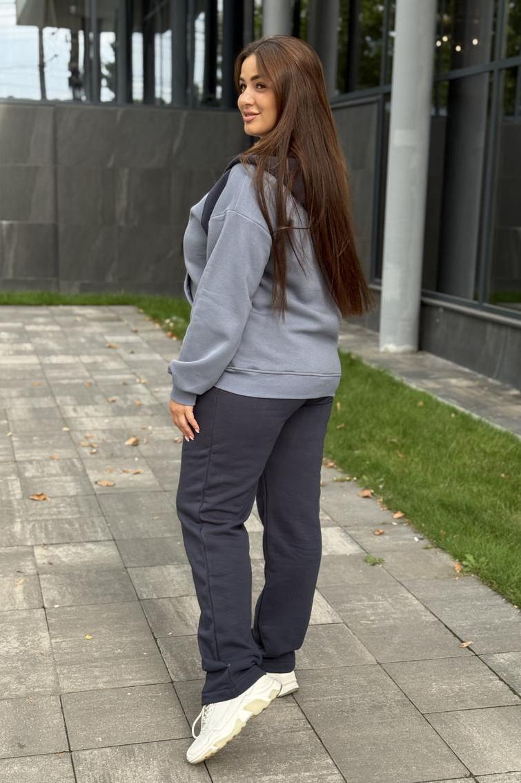 Костюм женский М205.4 на флисе L Синий/Серый (1011-1-62) - фото 4 Костюм женский М205.4 на флисе L Синий/Серый (1011-1-62) - фото 4