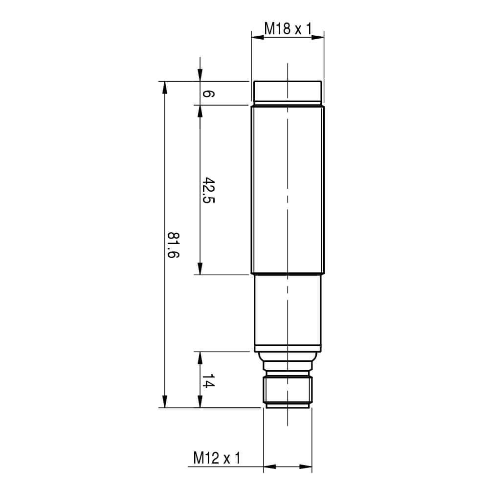 Фотоэлектрический датчик M.D. Micro Detectors излучатель Sn=20m разъем M12 (FAIH/00-0E) - фото 2