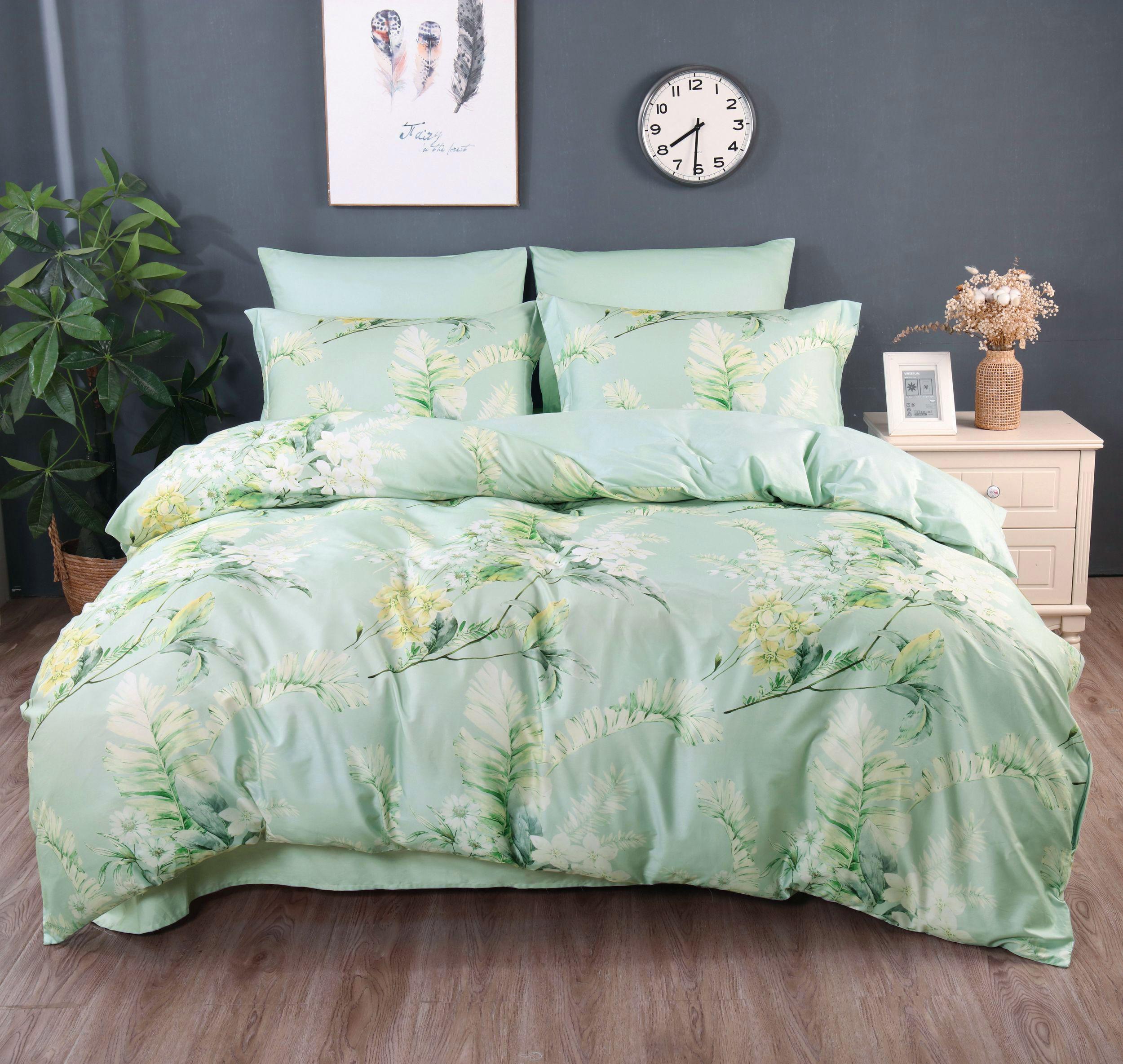 Комплект постельного белья египетский хлопок (сатин) Пробуждение BC-0723 Word of Dream евро 200х220 см