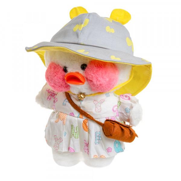 Мягкая игрушка уточка Лалафанфан с одеждой плюш/холлофайбер DAC-05