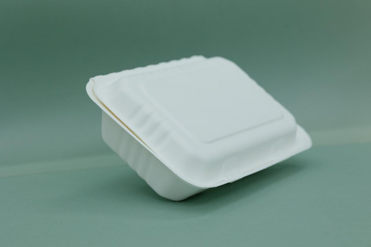 Одноразовый контейнер с 2 отделениями 23х15,5х7,6 см 125 шт. - фото 6