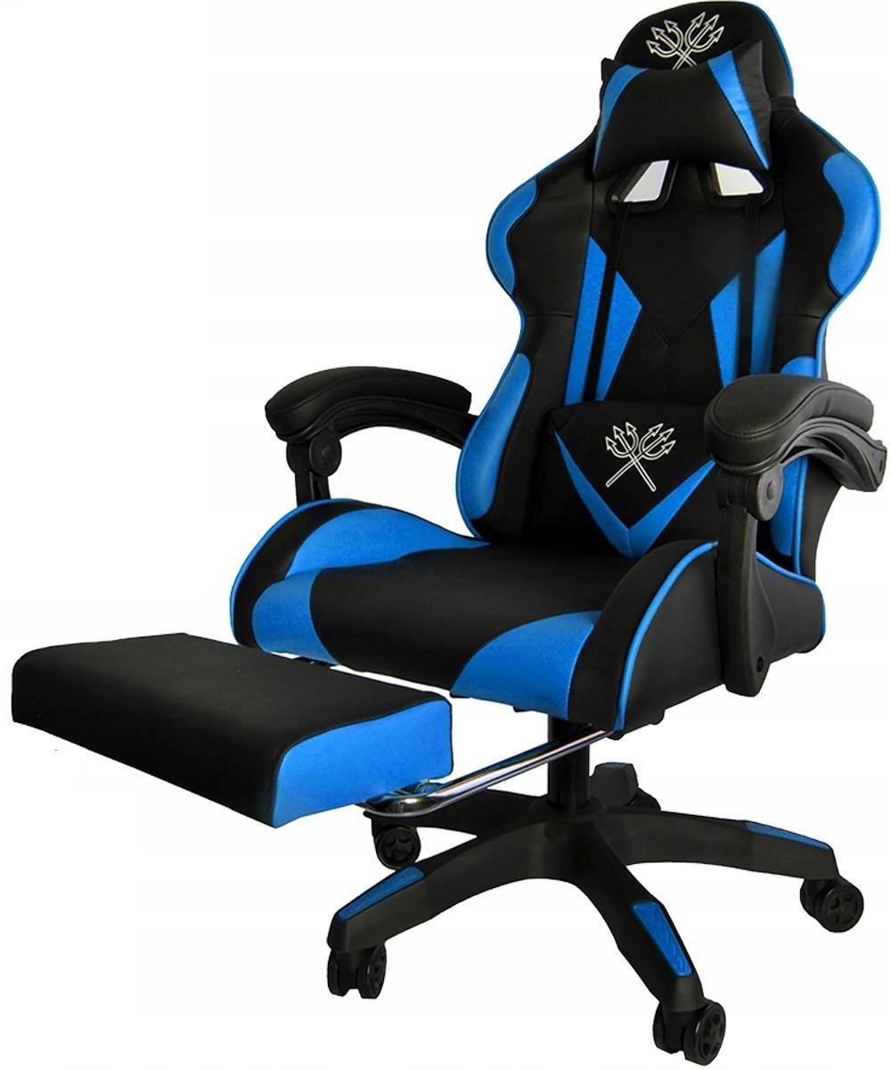 Кресло геймерское Malatec 8978 игровое компьютерное Black/Blue (8978) - фото 1