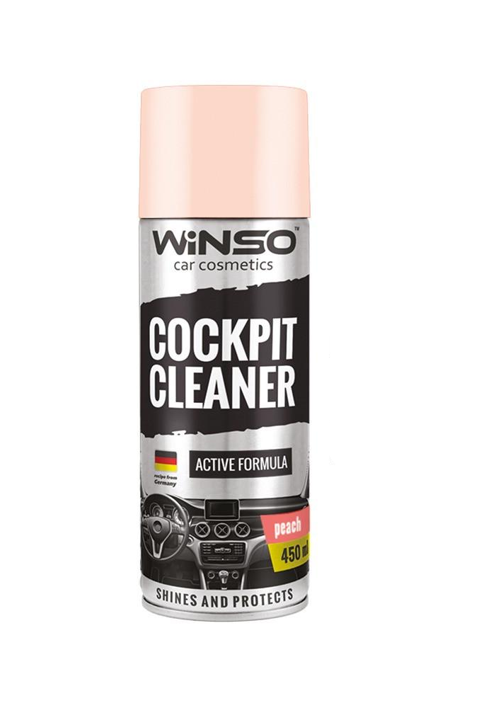 Полироль для пластика WINSO Cockpit Cleaner Peach 450 мл (840580)