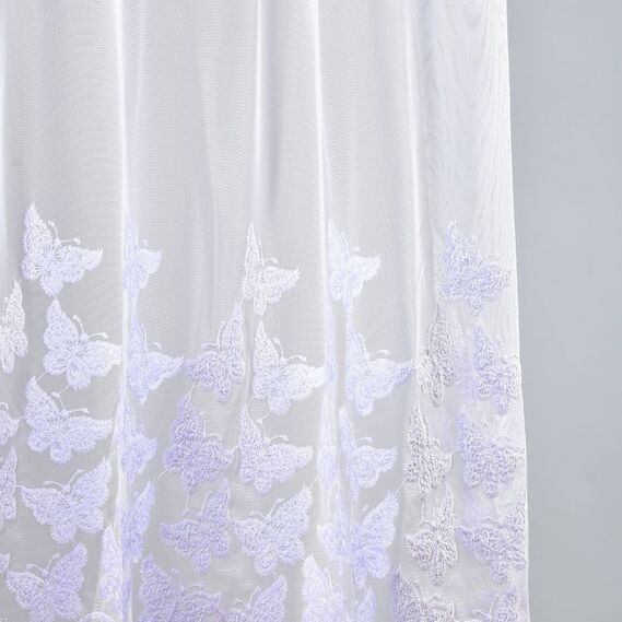 Тюль фатин IDEIA FLY V-BEYAZ 2,9 м c вышивкой Белый (2200004211695)
