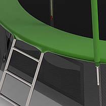 Батут FitToSky з внутрішньою сіткою та драбинкою 48 пружин 252 см Зелений - фото 4 Батут FitToSky з внутрішньою сіткою та драбинкою 48 пружин 252 см Зелений - фото 4