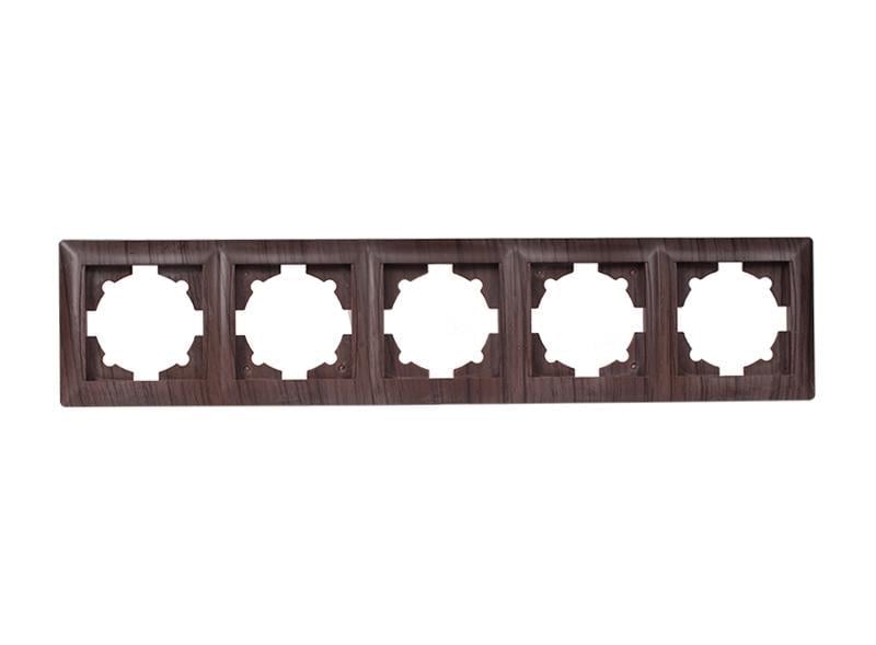 Рамка п'ятимісна горизонтальна Luxel Primera 3925 Вишневий (00000038658)