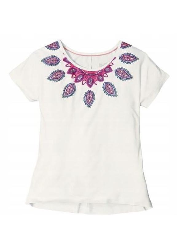 Футболка для дівчинки Pepperts 301191 з віскозою 134-140 см 8-10 років Білий (74662)