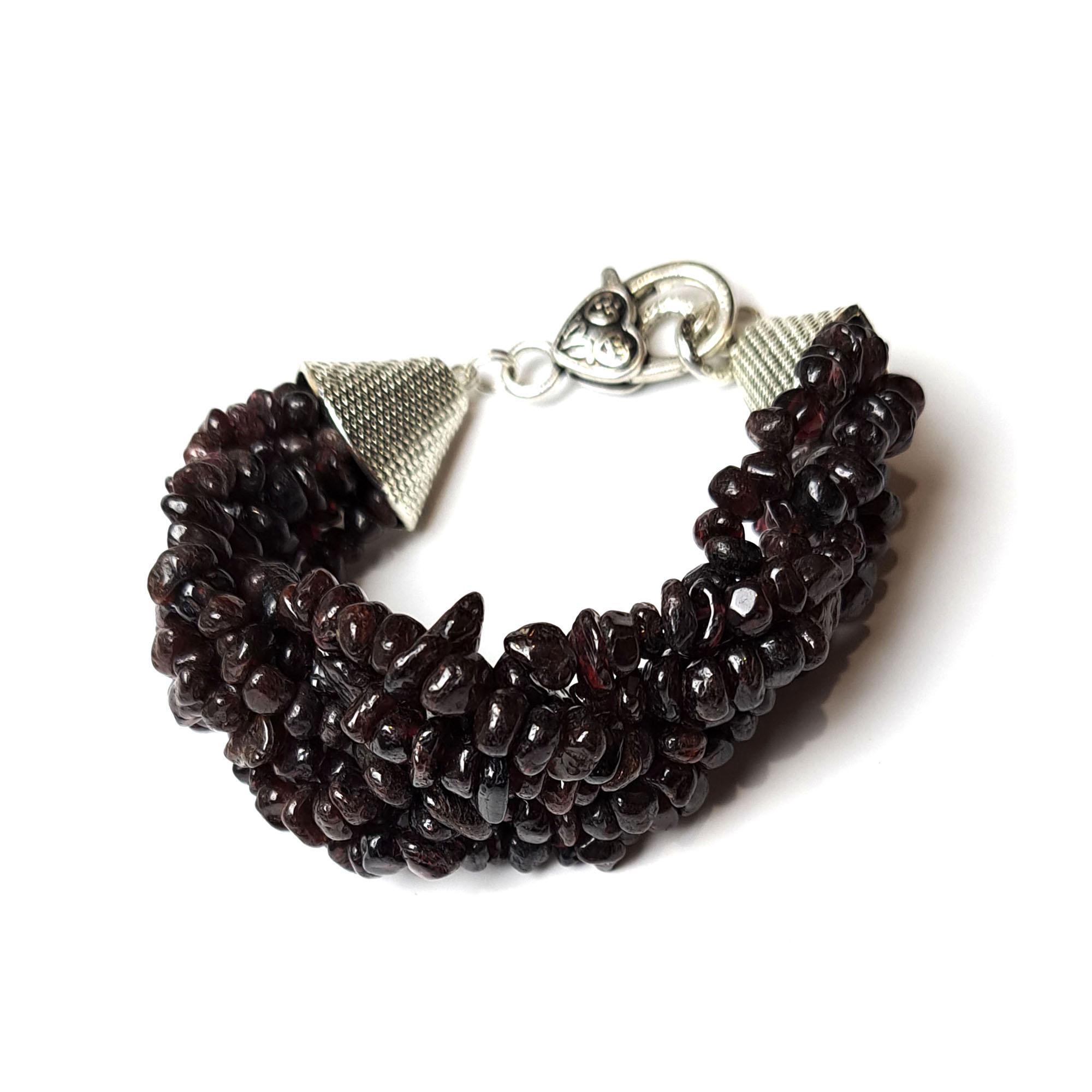 Браслет DARSANA Саперави из натурального камня гранат (DRSU001322)