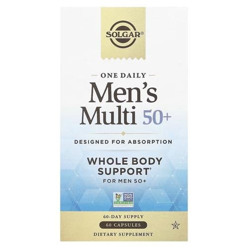 Витамины для возраста 50+ Solgar One Daily Men's Multi 50+ 60 Capsules (SOL-62015)