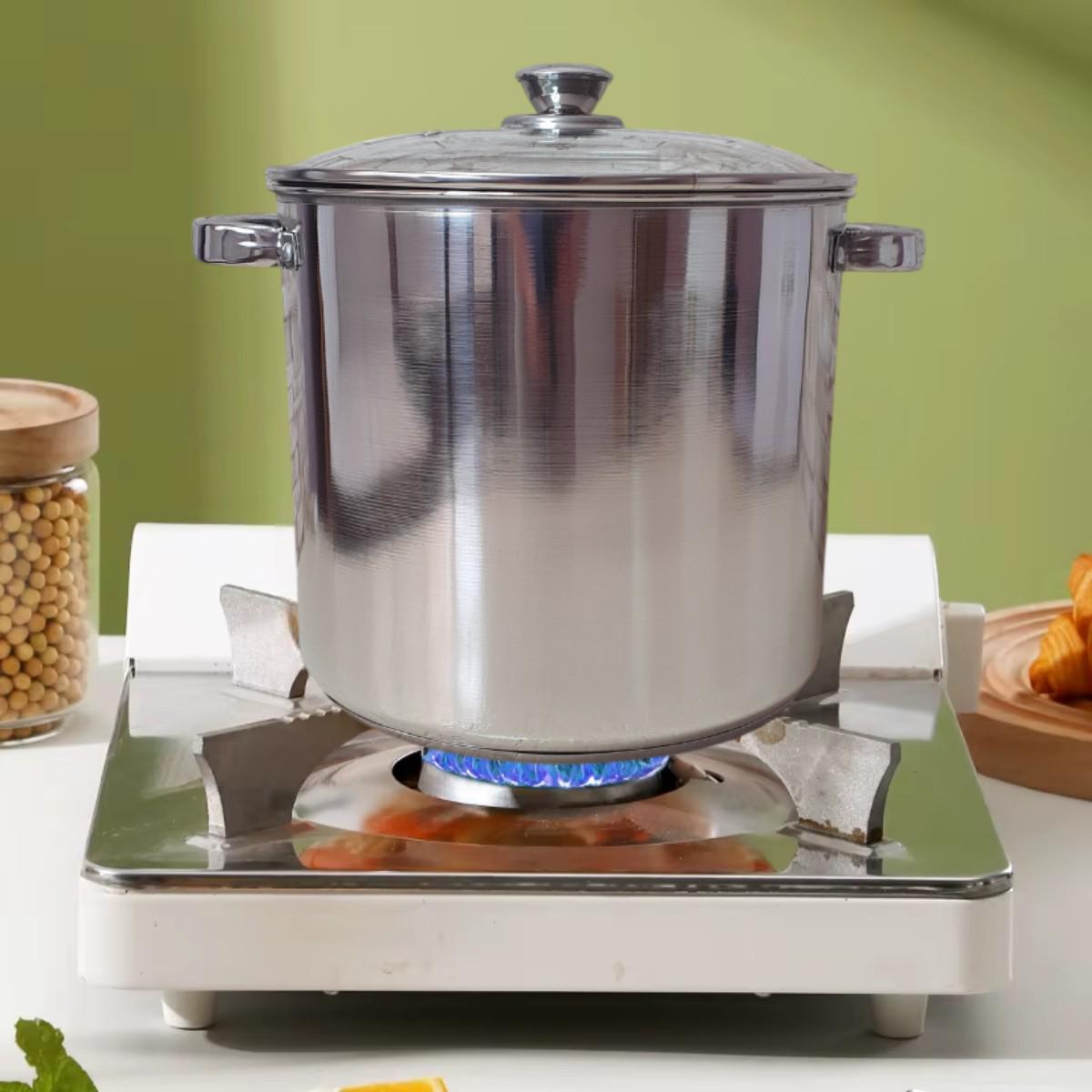 Каструля з капсульним дном A-PLUS нержавіюча сталь 11,75 л - фото 2 Каструля з капсульним дном A-PLUS нержавіюча сталь 11,75 л - фото 2