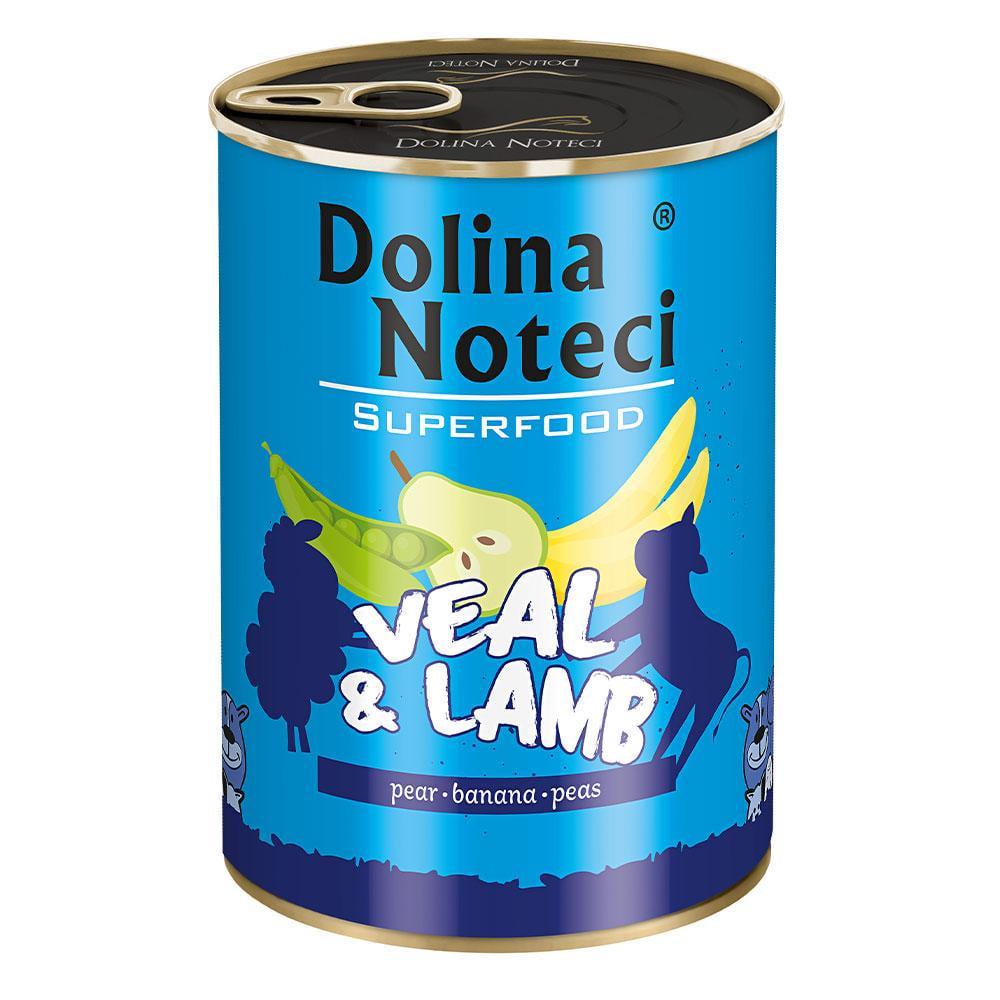Консерва для собак Dolina Noteci Superfood Телятина и баранина 400 г