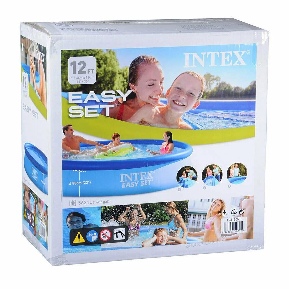 Бассейн надувной семейный Intex Easy Set круглый 366х76 см (28443534)