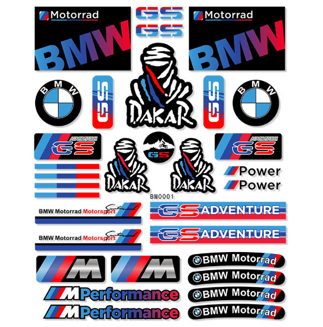 Набор наклеек BMW Motorrad/GS/M Performance (2854636231)