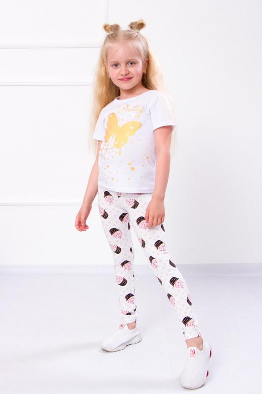 Лосины для девочки Носи свое 128 см Белый (6000-043-v20)