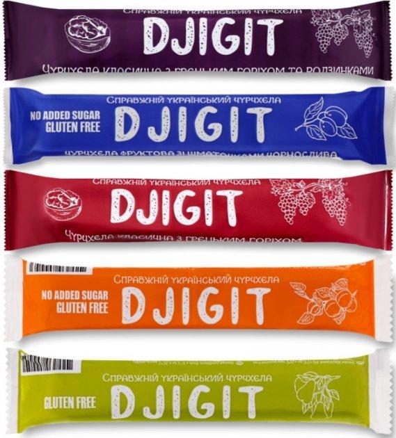 Упаковка батончиков орехово-фруктовых 5 вкусов ТМ Десналенд Djigit 30 г 20 шт. (4010)