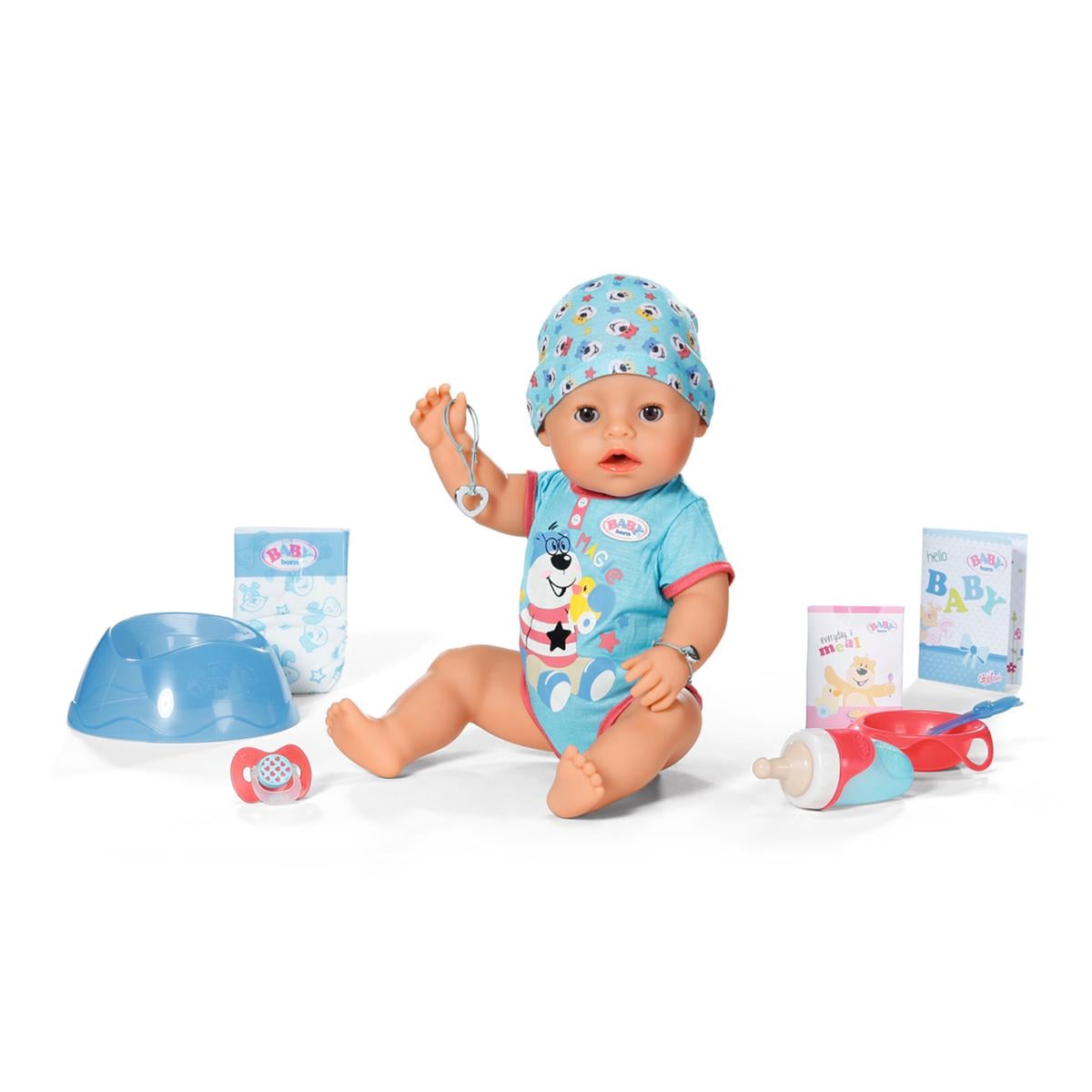 Кукла Baby Born Очаровательный мальчик 43 см с пустышкой и аксессуарами (834992)