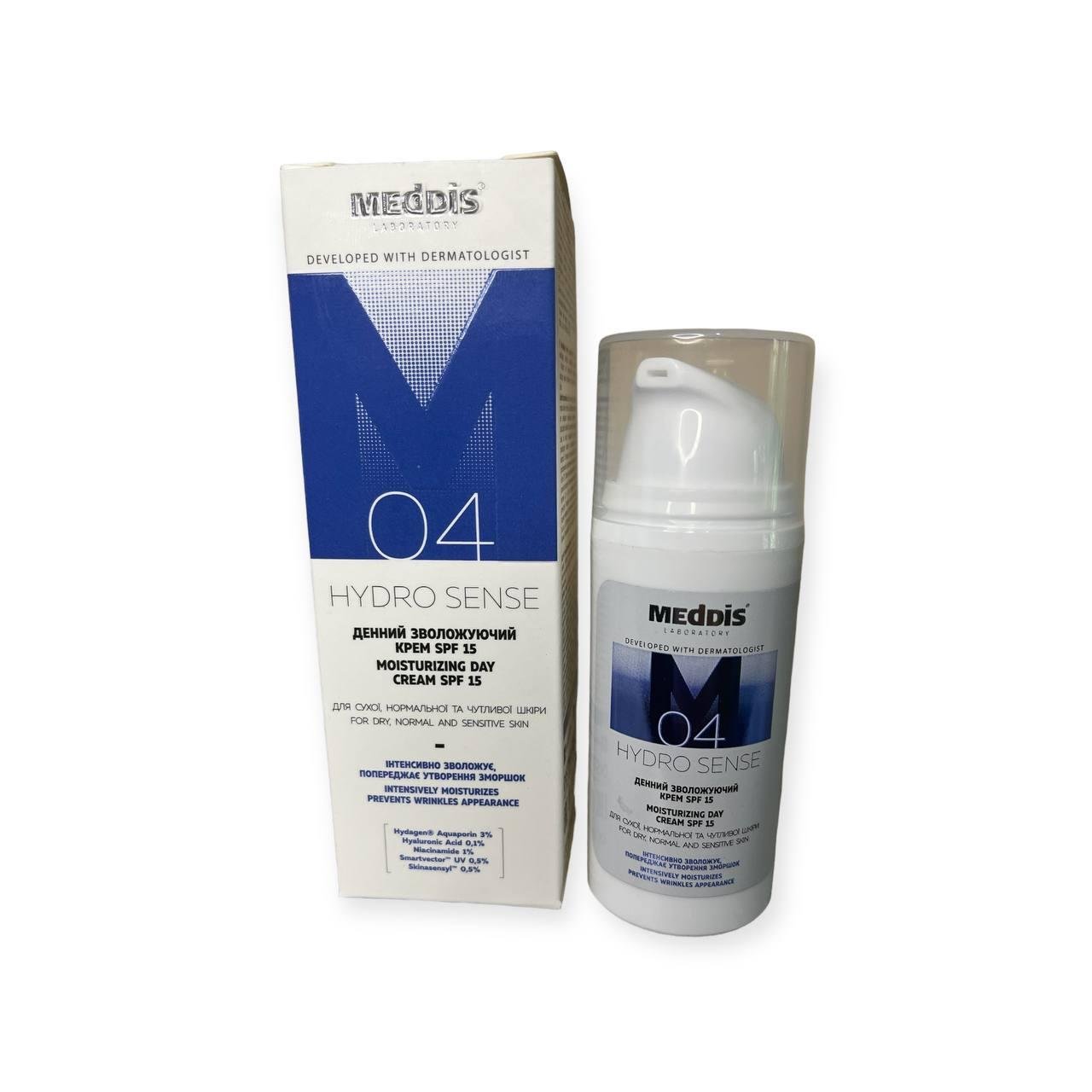 Крем дневной увлажняющий Meddis Hydrosense Moisturizing Day Cream SPF15 30 мл (OT0102)
