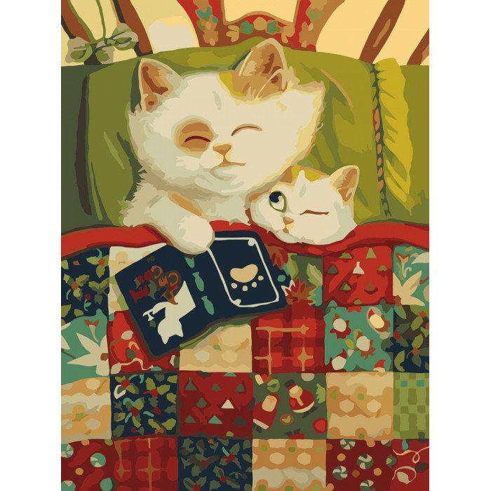 Картина по номерам Ідейка Спокойной ночи 30х40 см (KHO2457)