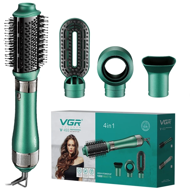 Стайлер для укладки волос Vgr V-493 4в1 Зеленый Стайлер для укладки волос Vgr V-493 4в1 Зеленый