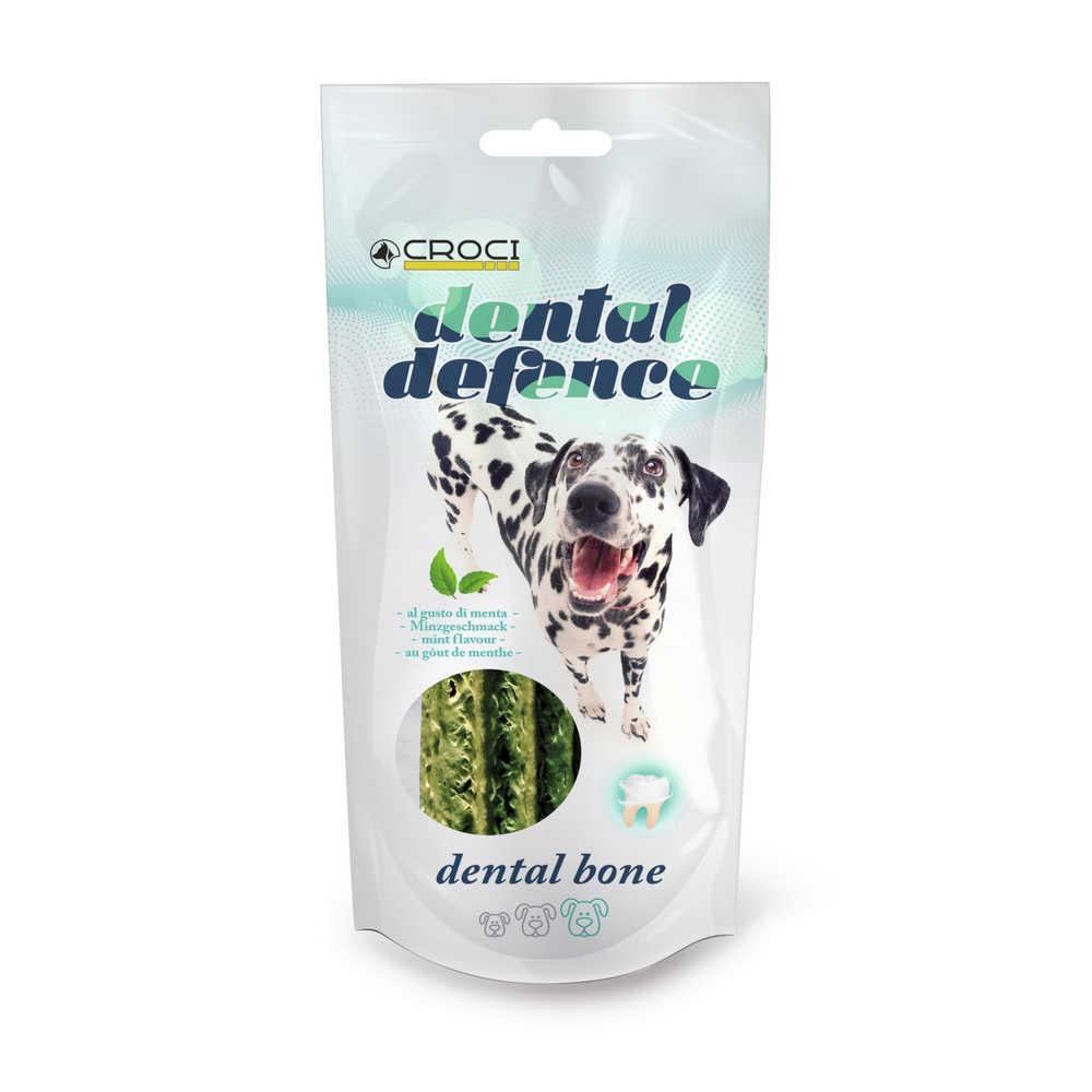 Лакомство для чистки зубов у собак Croci Dental Defense Bone 100 г