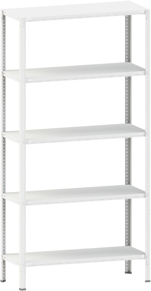Стеллаж металлический 5х100 кг/п 2000х1200х300 мм на болтовом соединении
