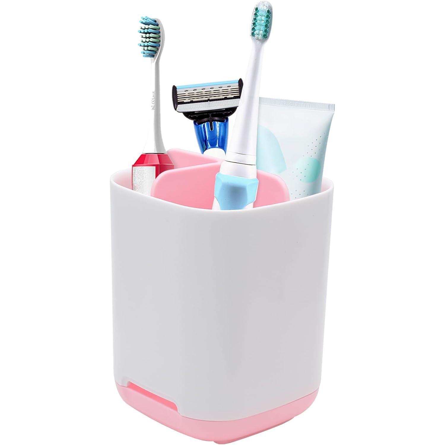 Подставка для электрических зубных щеток EasyStore Toothbrush Caddy ST-661 на 3 отсека Розовый (2063393250)