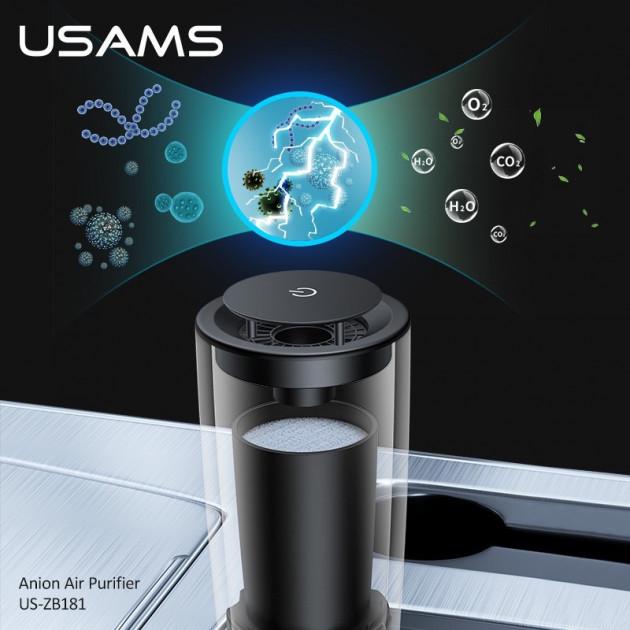 Очиститель воздуха ионизирующий USAMS Anion Air Purifier ZB181, черный - фото 8