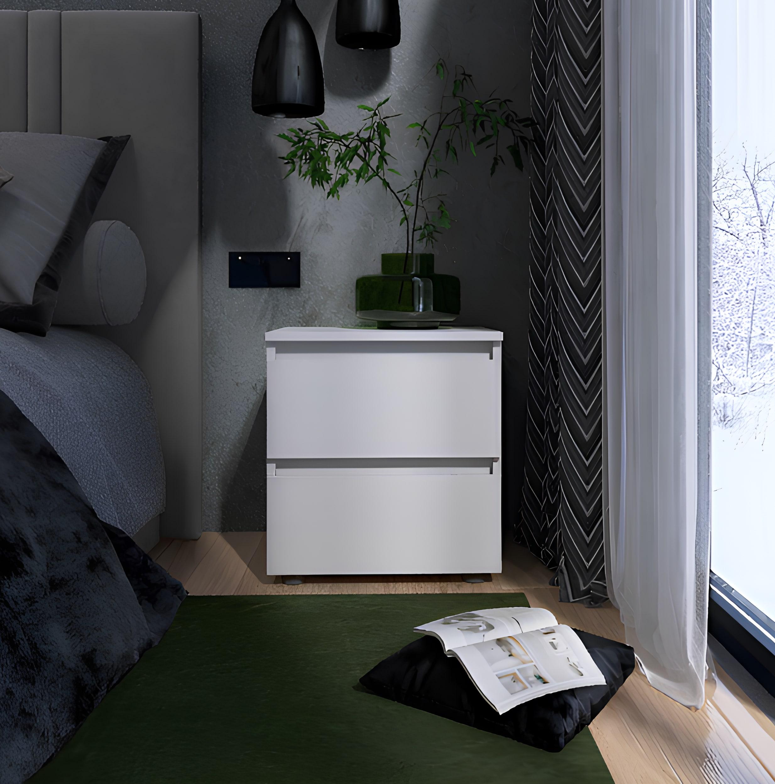 Тумба прикроватная Everest Лайт ТЛ-1 452х377х488 мм Нимфея Альба (11146) - фото 6