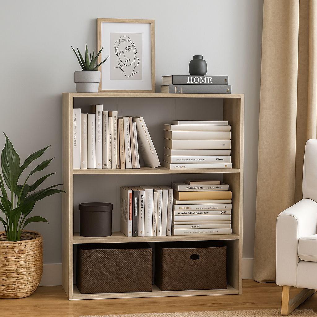 Стелаж підлоговий MEBLIBUD MODERN 100х80х30 см Дуб сонома - фото 2 Стелаж підлоговий MEBLIBUD MODERN 100х80х30 см Дуб сонома - фото 2