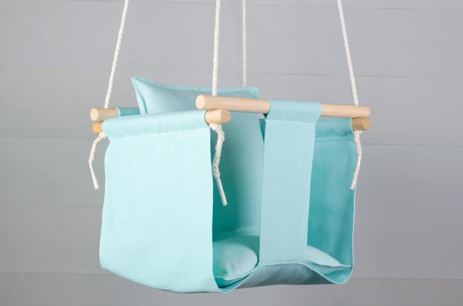 Качели детские тканевые Christyle 30х35 см Мятный (15931)